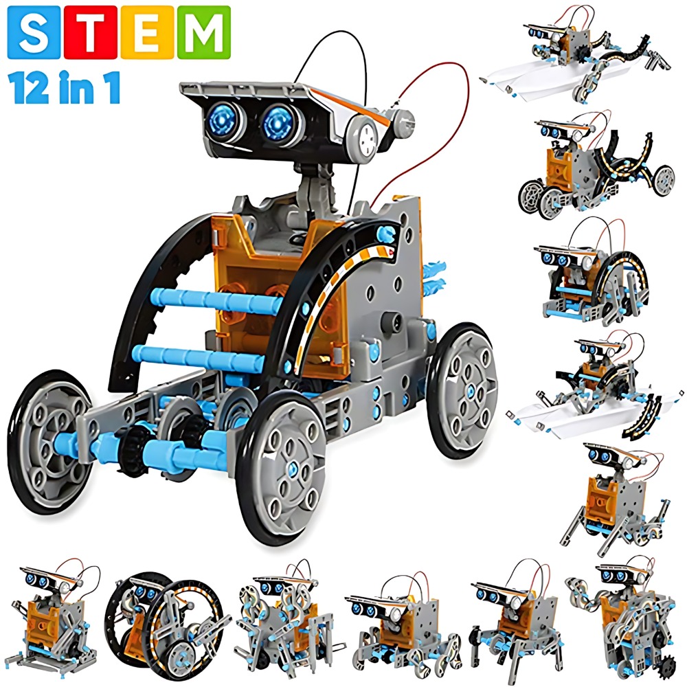 Science Toys Diy - Blocs de construction de robots solaires