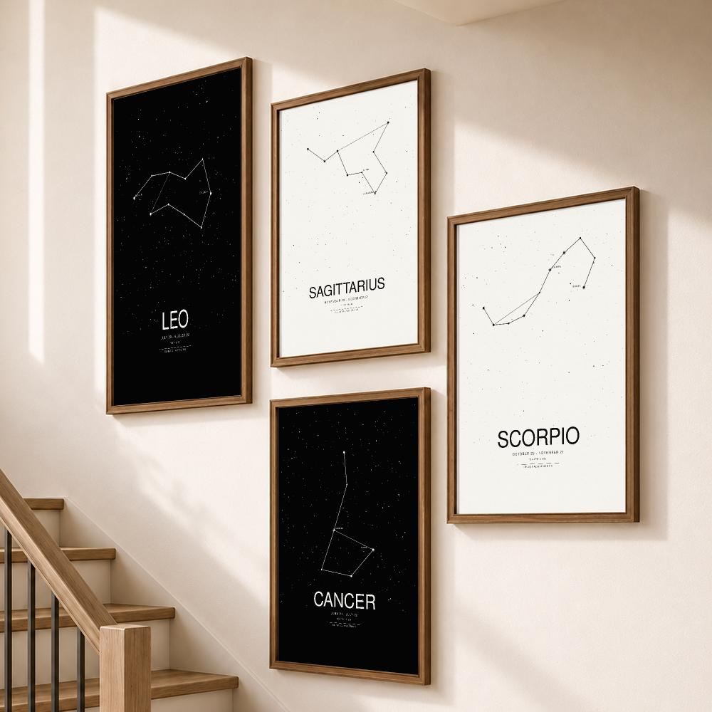 Affiche graphique minimaliste  - Star Map Poster avis et prix