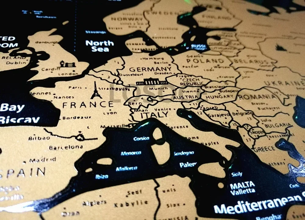 Carte du monde à gratter de vo - Star Map Poster avis et prix