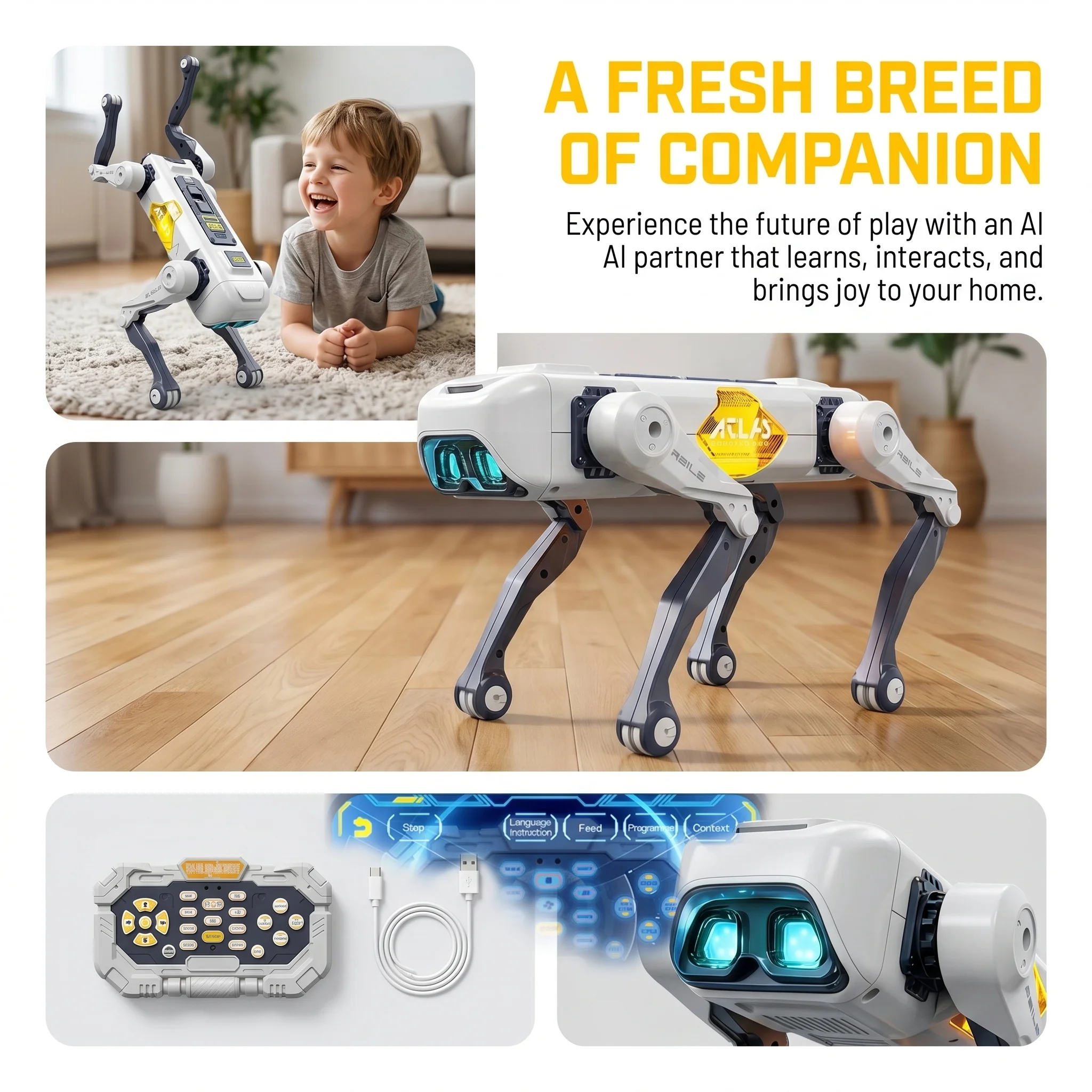Robot chien intelligent IA, co - Science Robotics avis et prix